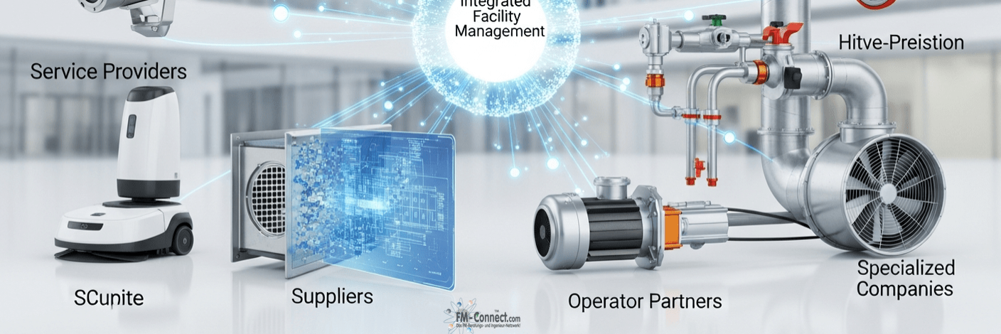Dienstleister, Lieferanten und Betreiberpartner im Hochschul-Facility-Management